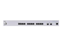 Cisco Business 350 Series CBS350-12XT - Switch - L3 - Administrerad - 10 x 10GBase-T + 2 x combo 10 Gigabit SFP+/RJ-45 - rackmonterbar CBS350-12XT-EU