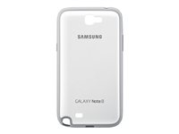 Samsung Protective Cover+ EFC-1J9B - Baksidesskydd för mobiltelefon - vit - för Galaxy Note II EFC-1J9BWEGSTD