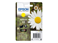Epson 18 - 3.3 ml - gul - original - bläckpatron - för Expression Home XP-212, 215, 225, 312, 315, 322, 325, 412, 415, 422, 425 C13T18044012