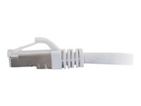 C2G Cat6a Booted Shielded (STP) Network Patch Cable - Patch-kabel - RJ-45 (hane) till RJ-45 (hane) - 10 m - STP - CAT 6a - formpressad, hakfri, tvinnad - vit 89941