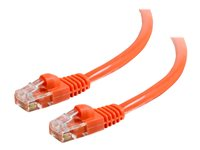 C2G Enhanced Cat5E 350MHz Snagless Patch Cable - Patch-kabel - RJ-45 (hane) till RJ-45 (hane) - 15 m - CAT 5e - formpressad, hakfri, tvinnad - orange 83610