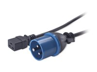 APC - Strömkabel - IEC 60320 C19 till IEC 60309 (hane) - 2.5 m - svart - för P/N: SMT2200I-AR, SMT2200R2I-AR, SMT3000I-AR, SMT3000R2I-AR, SRT1500XLI, SRT2200XLI-KR AP9876