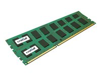 Crucial - DDR3 - sats - 8 GB: 2 x 4 GB - DIMM 240-pin - 1600 MHz / PC3-12800 - CL11 - 1.5 V - ej buffrad - icke ECC CT2KIT51264BA160B