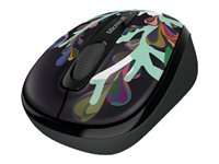 Microsoft Wireless Mobile Mouse 3500 - Limited Edition Artist Series, Kustaa Saksi - mus - höger- och vänsterhänta - optisk - 3 knappar - trådlös - 2.4 GHz - trådlös USB-mottagare GMF-00327