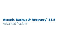 Acronis Backup & Recovery Advanced Server for Windows - (v. 11.5) - licens + 1 Year Advantage Premier - 1 server - Acronis License Program - nivå IV (2500-4999) - Win - engelska - med Universal Restore and Deduplication TUINLPENA74