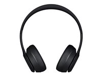 Beats Solo3 - The Beats Icon Collection - hörlurar med mikrofon - på örat - Bluetooth - trådlös - 3,5 mm kontakt - ljudisolerande - mattsvart MX432ZM/A