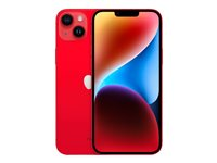 Apple iPhone 14 Plus - (PRODUCT) RED - 5G smartphone - dual-SIM / Internal Memory 128 GB - OLED-skärm - 6.7" - 2778 x 1284 pixlar - 2 bakre kameror 12 MP, 12 MP - front camera 12 MP - röd MQ513QN/A