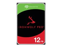 Seagate IronWolf Pro ST12000NT001 - Hårddisk - 12 TB - inbyggd - 3.5" - SATA 6Gb/s - 7200 rpm - buffert: 256 MB - med 3 års Seagate Rescue Data Recovery ST12000NT001