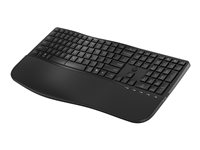 HP 685 - Tangentbord - dubbel läge, 3-zons layout, multi-enhet, 23 programmerbara knappar, OS auto-detektering, låg profil tangenthöjd - 100% - full size - trådlös - 2.4 GHz - hela norden - svart 8T6L9UT#UUW