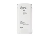 HP 738 - 130 ml - svart - original - DesignJet - bläckpatron - för DesignJet T950 498N4A