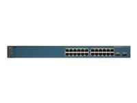 Cisco Catalyst 3560V2-24PS - Switch - L3 - Administrerad - 24 x 10/100 (PoE) + 2 x SFP - rackmonterbar - PoE WS-C3560V2-24PS-S