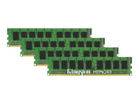 Kingston - DDR3 - sats - 32 GB: 4 x 8 GB - DIMM 240-pin - 1600 MHz / PC3-12800 - ej buffrad - ECC KTM-SX316EK4/32G