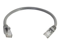 C2G Cat5e Booted Unshielded (UTP) Network Patch Cable - Patch-kabel - RJ-45 (hane) till RJ-45 (hane) - 3 m - UTP - CAT 5e - formpressad, hakfri, tvinnad - grå 83144