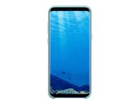 Samsung Silicone Cover EF-PG955 - Baksidesskydd för mobiltelefon - silikon - blå - för Galaxy S8+ EF-PG955TLEGWW
