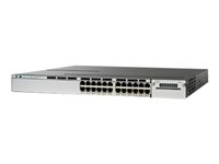 Cisco Catalyst 3750X-24T-L - Switch - Administrerad - 24 x 10/100/1000 - rackmonterbar WS-C3750X-24T-L