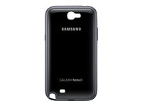 Samsung Protective Cover+ EFC-1J9B - Baksidesskydd för mobiltelefon - svart - för Galaxy Note II EFC-1J9BBEGSTD