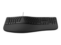 Microsoft Ergonomic Keyboard - För företag - tangentbord - USB - svart LXN-00009