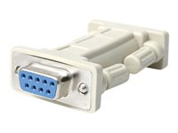 StarTech.com DB9 RS232 Serial Null Modem Adapter - F/F - Null modem adapter - DB-9 (F) to DB-9 (F) - NM9FF - Nollmodemadapter - DB-9 (hona) till DB-9 (hona) - för P/N: EC1S952, EC2S952, PCI2S232485I NM9FF