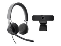 Detta kit inkluderar ett Zone Wired Headset och webbkameran C925e, vilket ger utmärkta och tydligare samtal samt 1080p högupplöst video för förbättrad videokommunikation och ökad produktivitet. Dessutom ingår en Logitech Signature MK650 Combo och en Litra WORKSPACE KIT - PRO EXP