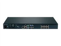 Lenovo Local 1x8 Console Manager - Omkopplare för tangentbord/video/mus - CAT5 - 8 x KVM port(s) - 1 lokal användare - rackmonterbar - Express Seller - för System x3650 M4 1754E1X