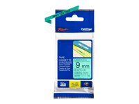 Brother TZe-721 - Svart på grön - Rulle (0,9 cm x 8 m) 1 kassett(er) bandlaminat - för Brother PT-D210, D600, H110, H200; P-Touch PT-1005, E310, H107; P-Touch Cube Plus PT-P710 TZE721