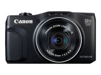 Canon PowerShot SX700 HS - Digitalkamera - kompakt - 16.1 MP - 30x optisk zoom - Wi-Fi, NFC - svart 9338B011