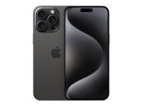 Apple iPhone 15 Pro Max - 5G smartphone - dual-SIM / Internminne 1 TB - OLED-skärm - 6.7" - 2796 x 1290 pixels (120 Hz) - 3 st. bakre kameror 48 MP, 12 MP, 12 MP - front camera 12 MP - svart titan MU7G3QN/A