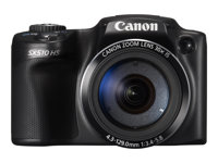 Canon PowerShot SX510 HS - Digitalkamera - kompakt - 12.1 MP - 1 080 p - 30x optisk zoom - Wi-Fi - svart 8409B011