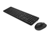 Dell Pro 5 KM526 - Sats med tangentbord och mus - trådlös - 2.4 GHz - QWERTY - hela norden - svart KM526-BLK-PNN