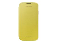 Samsung Flip Cover EF-FI950B - Fodral för mobiltelefon - gul - för Galaxy S4 EF-FI950BYEGWW
