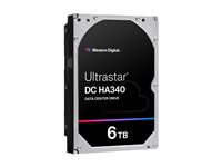 WD Ultrastar DC HA340 WUS721206BLE6L4 - Hårddisk - datacenter - 6 TB - inbyggd - 3.5" - SATA 6Gb/s - 7200 rpm - buffert: 256 MB 0B47077