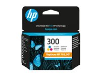 HP 300 - 4 ml - färg (cyan, magenta, gul) - original - bläckpatron - för Deskjet F4210, F4213, F4230, F4235, F4250, F4273, F4274, F4275, F4283, F4288, F4292, F4293 CC643EE#UUS