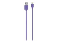 Belkin ChargeSync Cable - Lightning-kabel - Lightning hane till USB hane - 1.2 m - lila F8J023BT04-PUR