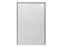 Seagate One Touch HDD STKB1000401 - Hårddisk - 1 TB - extern (portabel) - USB 3.2 Gen 1 - silver - med 2 års Seagate Rescue Data Recovery STKB1000401