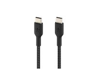 Belkin BoostCharge - USB-kabel - USB-C (hane) till USB-C (hane) - 2 m - svart CAB004BT2MBK