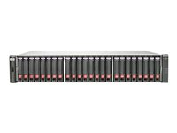 HPE Modular Smart Array P2000 G3 FC Dual Controller SFF Modular Smart Array System - Hårddiskarray - 24 fack ( SATA-300 / SAS-2 ) - 0 x HDD - 8Gb Fibre Channel (extern) - kan monteras i rack - 2U AP846B