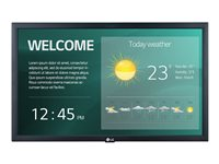 LG 22SM3G-B - 22" Diagonal klass (21.5" visbar) - SM3G Series LED-bakgrundsbelyst LCD-skärm - digital skyltning med integrerat Pro:Idiom - 1080p 1920 x 1080 - svart 22SM3G-B