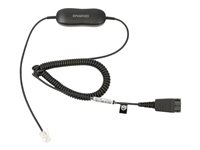 Jabra GN1200 CC - Headset-kabel - Snabburkoppling kontakt till RJ-9 hane - 2 m - för Jabra GN 2100, GN 2200, GN 2250 88011-99