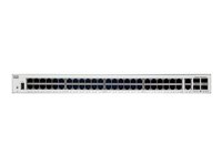 Cisco Catalyst 1000-48T-4G-L - Switch - Administrerad - 48 x 10/100/1000 + 4 x gigabit SFP (upplänk) - rackmonterbar C1000-48T-4G-L