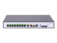 HPE FlexNetwork MSR958 - Router - 8-ports-switch - GigE - WAN-portar: 2 - rackmonterbar JH300A