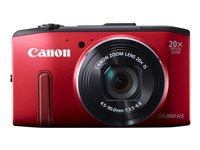 Canon PowerShot SX280 HS - Digitalkamera - kompakt - 12.1 MP - 20x optisk zoom - Wi-Fi - röd 8225B010