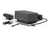 Logitech Logi Dock Focus Room Kit - Paket för videokonferens (Logitech BRIO Ultra HD Pro Webcam, Logitech Logi Dock) - Optimerad för UC 991-000463