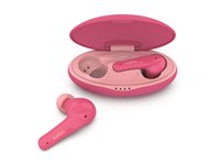 Belkin SoundForm Nano for Kids - True wireless-hörlurar med mikrofon - inuti örat - Bluetooth - rosa PAC003BTPK