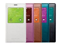 Samsung S View EF-CG900 - Vikbart fodral för mobiltelefon - grön - för Galaxy S5, S5 Neo EF-CG900BGEGWW