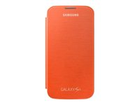 Samsung Flip Cover EF-FI950B - Fodral för mobiltelefon - orange - för Galaxy S4 EF-FI950BOEGWW