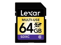 Lexar - Flash-minneskort - 64 GB - Class 6 - SDXC LSD64GABEUCL6