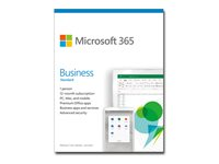 Microsoft 365 Business Standard - Boxpaket (1 år) - 1 användare (5 enheter) - medielös, P6 - Mac, Android, iOS, Win - engelska - Eurozon KLQ-00461