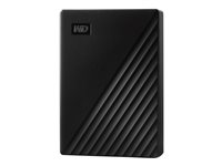 WD My Passport WDBPKJ0050BBK - Hårddisk - krypterat - 5 TB - extern (portabel) - USB 3.2 Gen 1 - 5400 rpm - 256 bitars AES - svart WDBPKJ0050BBK-WESN