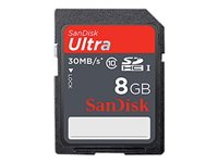 SanDisk Ultra - Flash-minneskort - 8 GB - Class 10 - SDHC UHS-I SDSDU-008G-U46