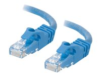 C2G Cat6 Booted Unshielded (UTP) Network Patch Cable - Patch-kabel - RJ-45 (hane) till RJ-45 (hane) - 30 cm - UTP - CAT 6 - formpressad, hakfri, tvinnad - blå 83384